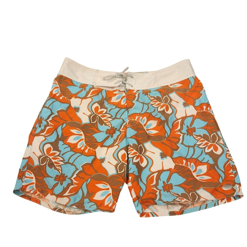 Vintage SAUVAGE Tropical Board Shorts Men's 34 Swim Trunks USA Made